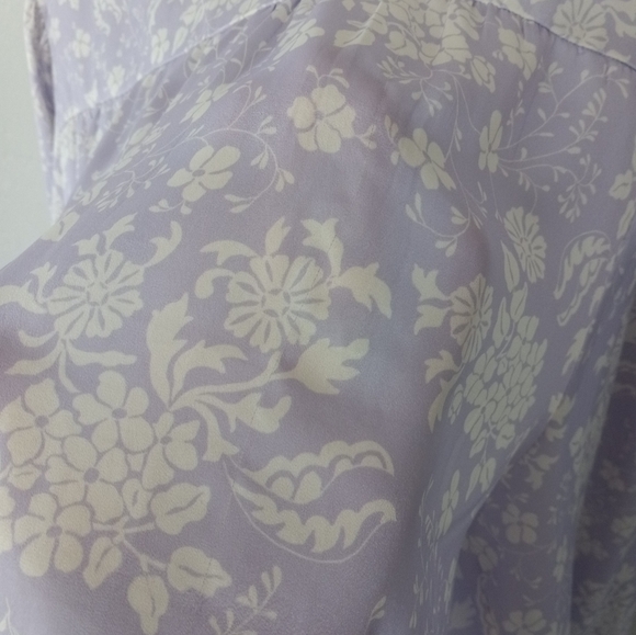 Summersalt Cinched Waist Caftan Dress Vintage Floral Lavender XL - Picture 8 of 16